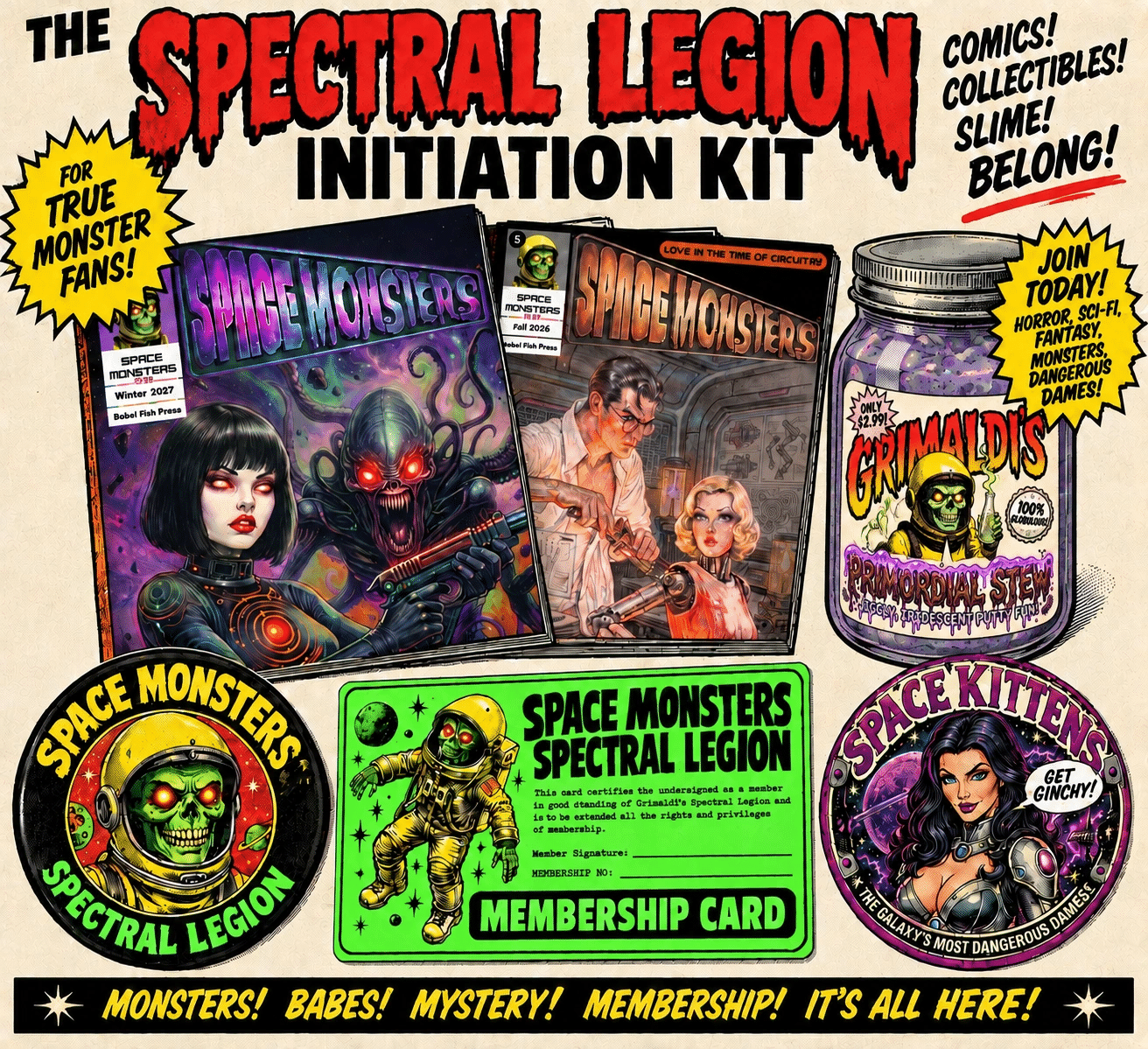 Space Monsters Fan Club and Subscription