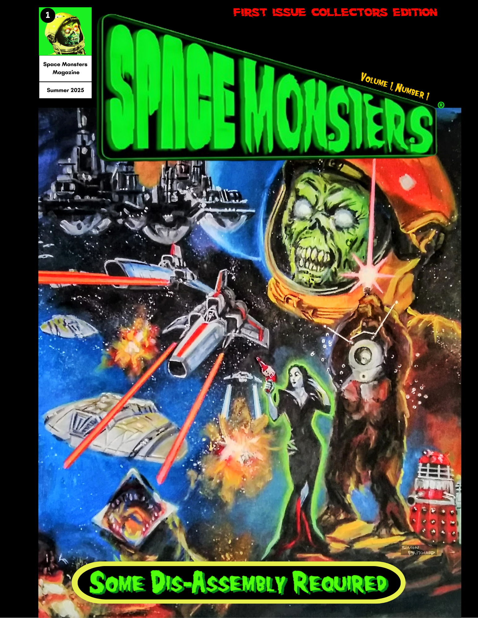 Space Monsters #1 Limited Edition Signed Hardcover Variant